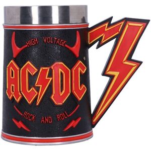 Nemesis Now Ac/dc High Voltage Rock And Roll Tankard Lighting Horns Mug Nemesis Now Ac/dc High Voltage Rock And Roll Tankard Lighting Horns Mug