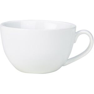 Genware Porcelain White Bowl Shaped Cup For Hotel Restaurant 34cl/12oz Pack Of6 Genware Porcelain White Bowl Shaped Cup For Hotel Restaurant 34cl/12oz Pack Of6