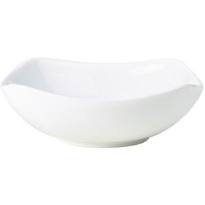 Genware Porcelain Rounded Square Bowl For Hotel Restaurant 17cm/ 6.5" Pack Of 6 Genware Porcelain Rounded Square Bowl For Hotel Restaurant 17cm/ 6.5" Pack Of 6