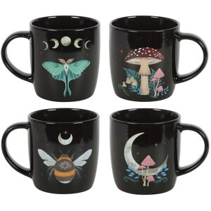 Something Different Dark Forest Mug (Pack Of 4)One Size Black/multicoloured Sd5 Something Different Dark Forest Mug (Pack Of 4)One Size Black/multicoloured Sd5