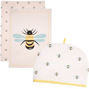 Dexam Bees Knees - Tea Towels & 6 Cup Tea Cosy Set Dexam Bees Knees - Tea Towels & 6 Cup Tea Cosy Set