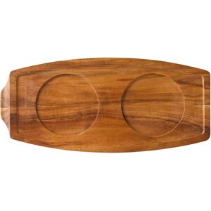 Utopia Acacia Wood Presentation Serving Board Brown 13.5 X 6.25\"(34 X 15.5cm) Pack Of 6 Utopia Acacia Wood Presentation Serving Board Brown 13.5 X 6.25\"(34 X 15.5cm) Pack Of 6