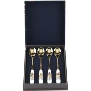 Portmeirion Home & Gifts Portmeirion X Sara Miller London Set Of 5 Tea Spoons - Gold, Porcelain & Stainl Portmeirion Home & Gifts Portmeirion X Sara Miller London Set Of 5 Tea Spoons - Gold, Porcelain & Stainl
