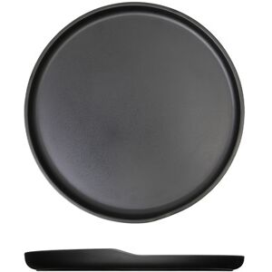 Genware Black Copenhagen Round Melamine Plate For Dinnerware 28cm Pack Of 6 Genware Black Copenhagen Round Melamine Plate For Dinnerware 28cm Pack Of 6