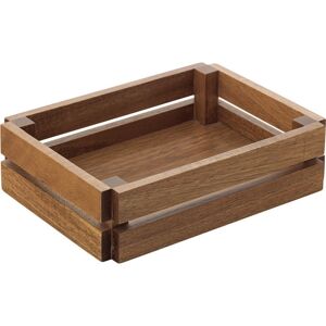 Utopia Acacia Wood Crate Small Square Presentation 8.75\" X 6.25\" (22 X 16cm) Pack Of 6 Utopia Acacia Wood Crate Small Square Presentation 8.75\" X 6.25\" (22 X 16cm) Pack Of 6