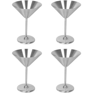 Sodial 3x(Stainless Steel Glasses Set Of 4, 8 Oz Metal Cocktail Glasses,1705 Sodial 3x(Stainless Steel Glasses Set Of 4, 8 Oz Metal Cocktail Glasses,1705