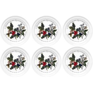 Portmeirion The Holly & The Ivy Dinner Plates Set Of 6 Christmas Earthenware Portmeirion The Holly & The Ivy Dinner Plates Set Of 6 Christmas Earthenware