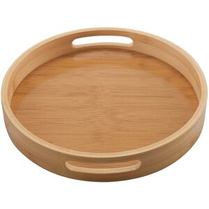 Sodial 3x(Round Serving Bamboo Wooden Tray For Dinner Trays Tea Bar Breakfast Food3212 Sodial 3x(Round Serving Bamboo Wooden Tray For Dinner Trays Tea Bar Breakfast Food3212
