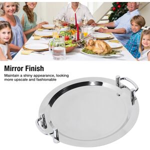 Stainless Steel Buffet Plate Bright Mirror Finish Serving Tray With Handle For Stainless Steel Buffet Plate Bright Mirror Finish Serving Tray With Handle For