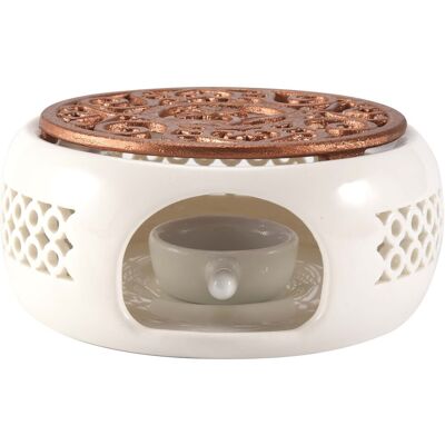 1x(Ceramic Teapot Warmer Holder Base Tea Warmer Insulation Base Tea Coffee7013 1x(Ceramic Teapot Warmer Holder Base Tea Warmer Insulation Base Tea Coffee7013