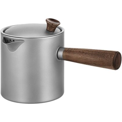 Ti Tea Kettle With Wood Handle Portable Tea Maker With Strainer For Camping New Ti Tea Kettle With Wood Handle Portable Tea Maker With Strainer For Camping New