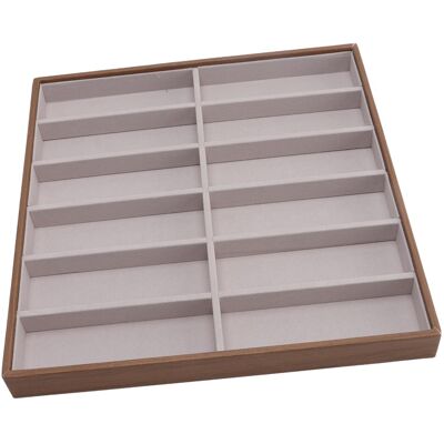 Care+ A (12 Grids)Sunglasses Display Tray Pu Wood Grain Sunglasses Storage Case For Care+ A (12 Grids)Sunglasses Display Tray Pu Wood Grain Sunglasses Storage Case For