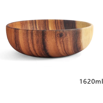 Eco-Friendly Wooden Fruit Salad Bowl Food Container For Hotel / Home Kitchenware Eco-Friendly Wooden Fruit Salad Bowl Food Container For Hotel / Home Kitchenware