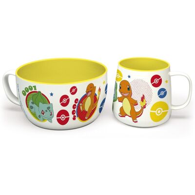 Pokemon Breakfast Set Mug + Bowl Pikachu & Kanto Starters Abystyle Pokemon Breakfast Set Mug + Bowl Pikachu & Kanto Starters Abystyle
