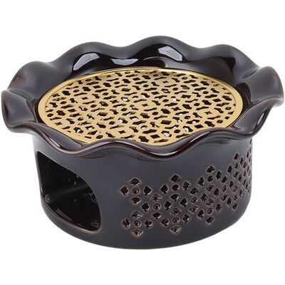 teapot Warmer Ceramic Alloy Tea Warmer With Tea Light Holder Teapot Mat Hollow teapot Warmer Ceramic Alloy Tea Warmer With Tea Light Holder Teapot Mat Hollow