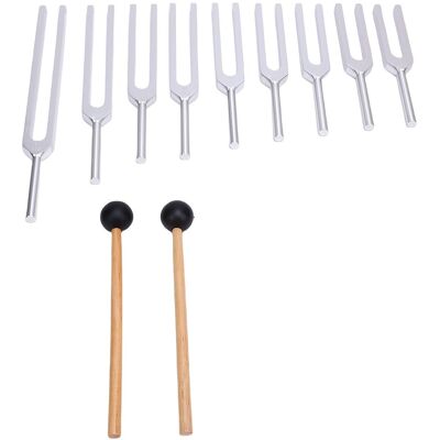 9 Pcs Tuning Fork Set Aluminum Alloy Sensory Tuning Forks For Healing 174hz Lw 9 Pcs Tuning Fork Set Aluminum Alloy Sensory Tuning Forks For Healing 174hz Lw