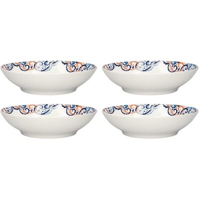V&a Rococo Silk Set Of 4 Pasta Bowls - Victoria & Albert Design Kitchenware V&a Rococo Silk Set Of 4 Pasta Bowls - Victoria & Albert Design Kitchenware
