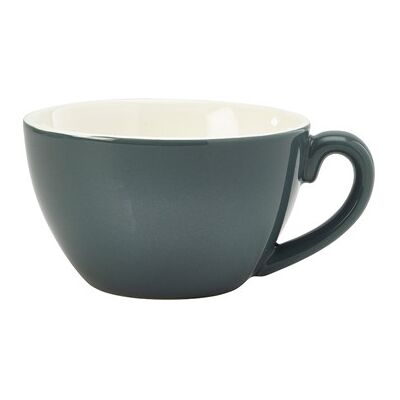 Genware - Porcelain Grey Bowl Shaped Cup - 34cl - Pack of 6 - Cup Genware - Porcelain Grey Bowl Shaped Cup - 34cl - Pack of 6 - Cup
