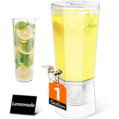 Lifewit 4l Drink Dispenser With Tap, Plastic Beverage Dispenser For Party With Stand & I Lifewit 4l Drink Dispenser With Tap, Plastic Beverage Dispenser For Party With Stand & I