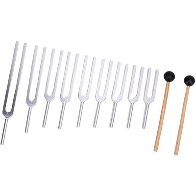 9 Pcs Tuning Fork Set Aluminum Alloy Sensory Tuning Forks For Healing 174hz Ou 9 Pcs Tuning Fork Set Aluminum Alloy Sensory Tuning Forks For Healing 174hz Ou