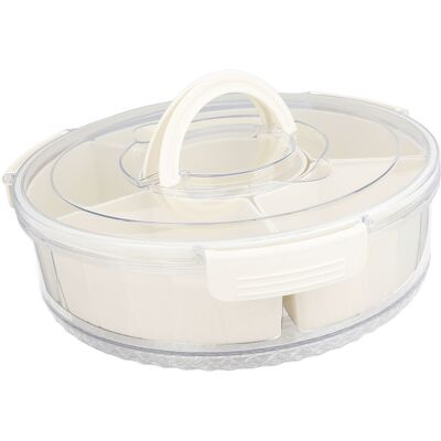 Divided Serving Platter 360 Degree Rotating Divided Rotating Serving Tray With Divided Serving Platter 360 Degree Rotating Divided Rotating Serving Tray With