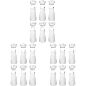36-Piece Apron And Chef Hat Set, Adjustable Children'S Apron With Pockets5516 36-Piece Apron And Chef Hat Set, Adjustable Children'S Apron With Pockets5516