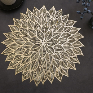 Does Not Apply Decorative Leaf Pvc Placemats Set Of 4,Coasters Hollow Dining Table Place Mats H Does Not Apply Decorative Leaf Pvc Placemats Set Of 4,Coasters Hollow Dining Table Place Mats H
