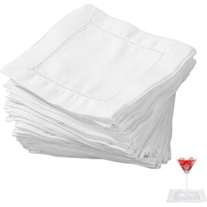 Fukaisu 50pcs Linen Cocktail Napkins, 15x15cm/6x6in Reusable Square Cotton Fabric Cloth Fukaisu 50pcs Linen Cocktail Napkins, 15x15cm/6x6in Reusable Square Cotton Fabric Cloth
