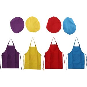 Sodial 2x(8-Piece Children'S Apron And Chef Hat Set, Adjustable, With 2- Kitchen7385 Sodial 2x(8-Piece Children'S Apron And Chef Hat Set, Adjustable, With 2- Kitchen7385