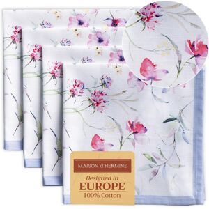 Maison D' Hermine Cloth Napkins Set Of 4 100% Cotton Everyday Reusable Square N Maison D' Hermine Cloth Napkins Set Of 4 100% Cotton Everyday Reusable Square N