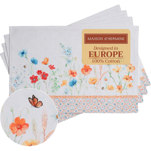 Does Not Apply Placemats Set Of 4 100% Cotton Washable Cloth Place Mats, Reusable Table Mats Fo Does Not Apply Placemats Set Of 4 100% Cotton Washable Cloth Place Mats, Reusable Table Mats Fo