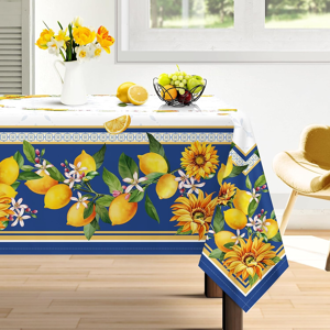 Does Not Apply Summer Sunflower Tablecloth Waterproof, Yellow Lemon Table Cloth Rectangle Stain Does Not Apply Summer Sunflower Tablecloth Waterproof, Yellow Lemon Table Cloth Rectangle Stain