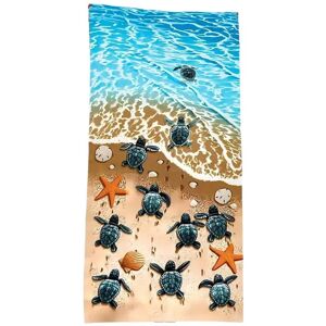 Sodial 3x(-Drying Beach Towel With Sea Turtle Pattern, Soft And Absorbent,3363 Sodial 3x(-Drying Beach Towel With Sea Turtle Pattern, Soft And Absorbent,3363