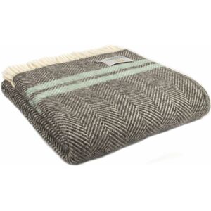 Tweedmill Textiles Ltd Tweedmill Textiles Throw 100% Wool Bed Blanket Fishbone Slate Grey Ocean Stripes Tweedmill Textiles Ltd Tweedmill Textiles Throw 100% Wool Bed Blanket Fishbone Slate Grey Ocean Stripes