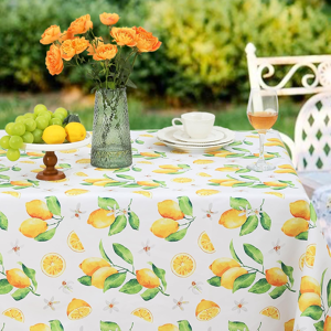 Does Not Apply Vinyl Pvc Table Cloth Wipe Clean 140x200 Cm Lemon Rectangular Waterproof, Oilpro Does Not Apply Vinyl Pvc Table Cloth Wipe Clean 140x200 Cm Lemon Rectangular Waterproof, Oilpro