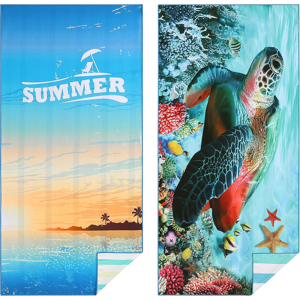 Does Not Apply Extra Large Microfiber Beach Towels (2-Pack, 71\"X32\") – Quick-Dry, Sand-Free, Li Does Not Apply Extra Large Microfiber Beach Towels (2-Pack, 71\"X32\") – Quick-Dry, Sand-Free, Li