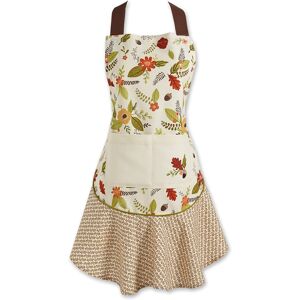 Cotton Inspired Kitchen Pocket And Extra Long Ties, Cute Women Ruffle Apron For Cotton Inspired Kitchen Pocket And Extra Long Ties, Cute Women Ruffle Apron For