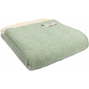 Tweedmill Textiles Ltd Tweedmill Textiles 100% New Wool Sofa Bed Throw Blanket - Fishbone - Sea Green Tweedmill Textiles Ltd Tweedmill Textiles 100% New Wool Sofa Bed Throw Blanket - Fishbone - Sea Green