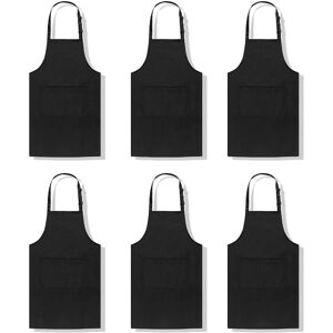Sodial 6pack Adult Apron With 2 Pockets Adjustable Art Apron For Cooking Baking9187 Sodial 6pack Adult Apron With 2 Pockets Adjustable Art Apron For Cooking Baking9187
