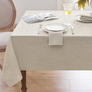 Does Not Apply Table Cloths Rectangle 240x140 Cm Faux Linen Tablecloth Cream Wipeable Tableclot Does Not Apply Table Cloths Rectangle 240x140 Cm Faux Linen Tablecloth Cream Wipeable Tableclot