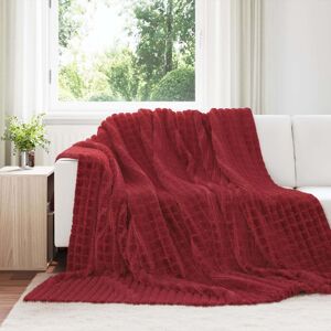 Vidaxl Throw Blankets 6 Pcs Bordeaux Red 270 X 240 Cm Fleece Vidaxl Throw Blankets 6 Pcs Bordeaux Red 270 X 240 Cm Fleece