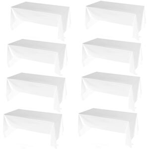 Sodial 4x(8 Pack Plastic Disposable Tablecloth 54 X 108 Inch, Table Cloth6772 Sodial 4x(8 Pack Plastic Disposable Tablecloth 54 X 108 Inch, Table Cloth6772