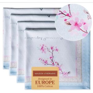 Maison D' Hermine Cloth Napkins Set Of 4 100% Cotton Everyday Reusable Square N Maison D' Hermine Cloth Napkins Set Of 4 100% Cotton Everyday Reusable Square N