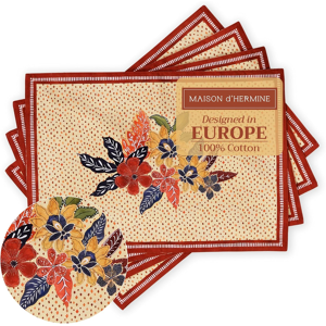 Does Not Apply Placemats Set Of 4 100% Cotton Washable Cloth Place Mats, Reusable Table Mats Fo Does Not Apply Placemats Set Of 4 100% Cotton Washable Cloth Place Mats, Reusable Table Mats Fo