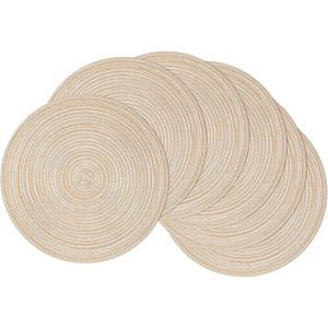 Does Not Apply 38cm Round Placemats Set Of 6 Braided Woven Place Mats Washbale Table Placemat R Does Not Apply 38cm Round Placemats Set Of 6 Braided Woven Place Mats Washbale Table Placemat R