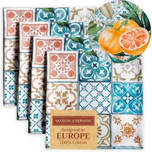 Maison D' Hermine Cloth Napkins Set Of 4 100% Cotton Everyday Reusable Square N Maison D' Hermine Cloth Napkins Set Of 4 100% Cotton Everyday Reusable Square N