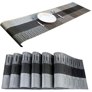 Xmkuwa Placemats, Washable Pvc Table Mats, Woven Vinyl Placemat For Dining Table Place Xmkuwa Placemats, Washable Pvc Table Mats, Woven Vinyl Placemat For Dining Table Place