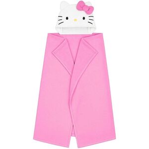 Hello Kitty Childrens/kids Wrap Blanket Hoodieone Size Pink/white Tc1022 Hello Kitty Childrens/kids Wrap Blanket Hoodieone Size Pink/white Tc1022