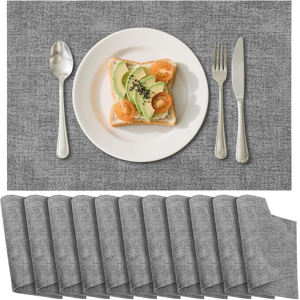 Does Not Apply Placemats Set Of 12, Washable Table Mats, 45 X 30cm Heat Resistant Non-Slip Pvc Does Not Apply Placemats Set Of 12, Washable Table Mats, 45 X 30cm Heat Resistant Non-Slip Pvc
