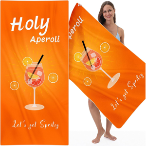 Does Not Apply Aperol Gift Beach Towel, 180 X 90 Cm, Sand-Free & Quick-Drying Beach Towel, Aper Does Not Apply Aperol Gift Beach Towel, 180 X 90 Cm, Sand-Free & Quick-Drying Beach Towel, Aper